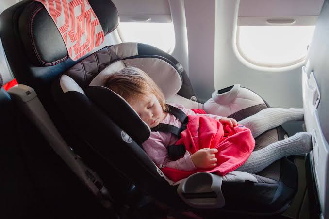 baby car seats in airplane