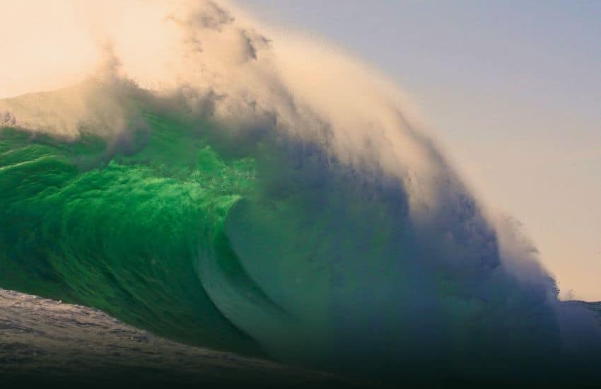 Mavericks surfing location in Half Moon Bay California