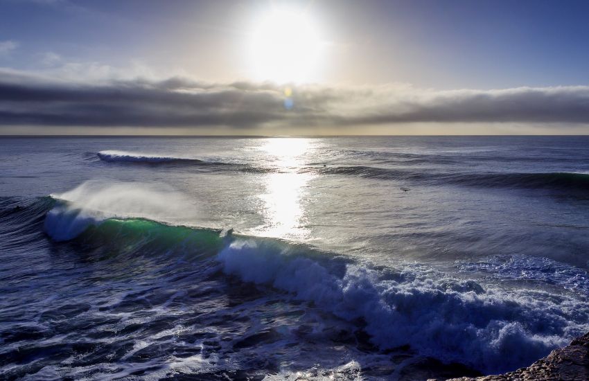 Steamer Lane surfspot in Santa Cruz California