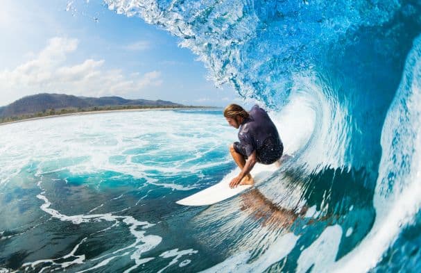 Surfing in Tulum