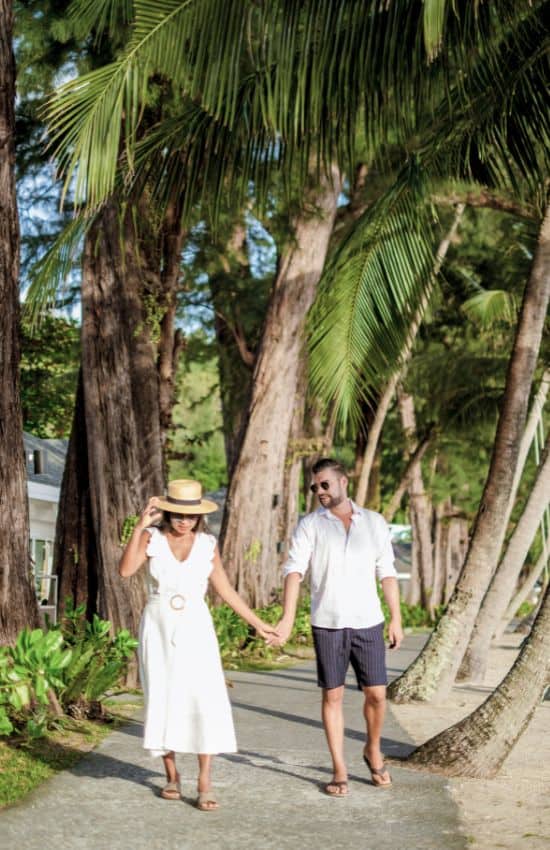 couple wearing Resort Casual Dinner Attire