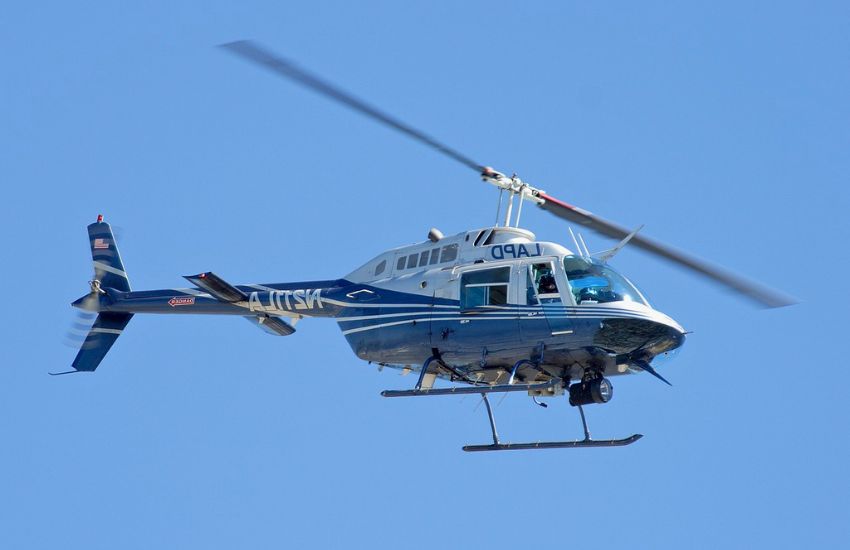 Bell 206 JetRanger police helicopter