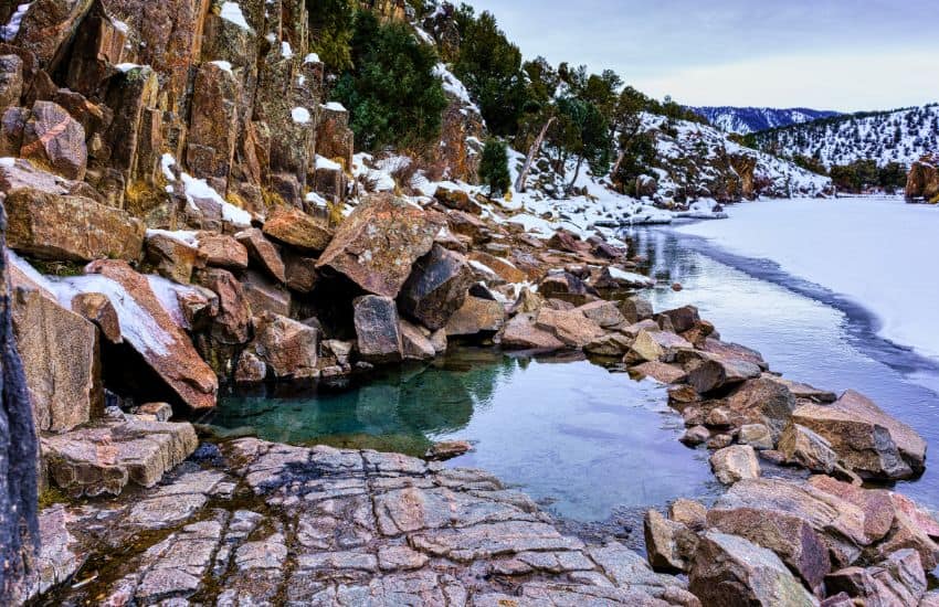 Colorado Hot Springs along Colorado river