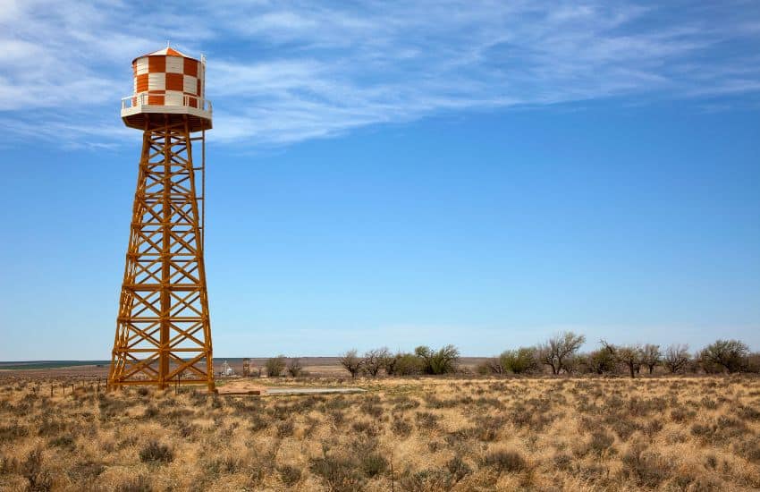 World War II water tower on Colorado Relocation Center