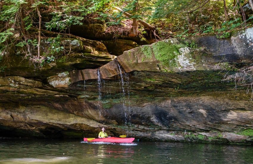 kayaking in kentucky Grayson Lake State Park